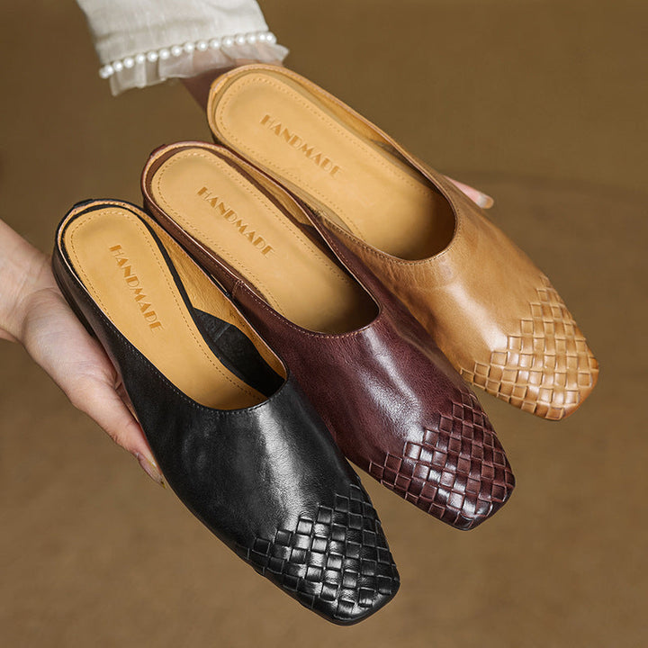 Annalex Genuine Leather Mules