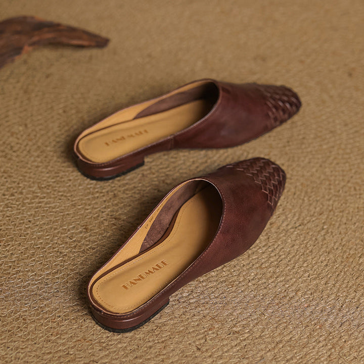Annalex Genuine Leather Mules
