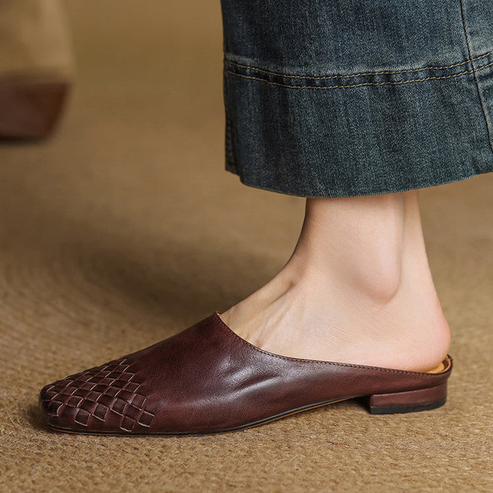 Annalex Genuine Leather Mules