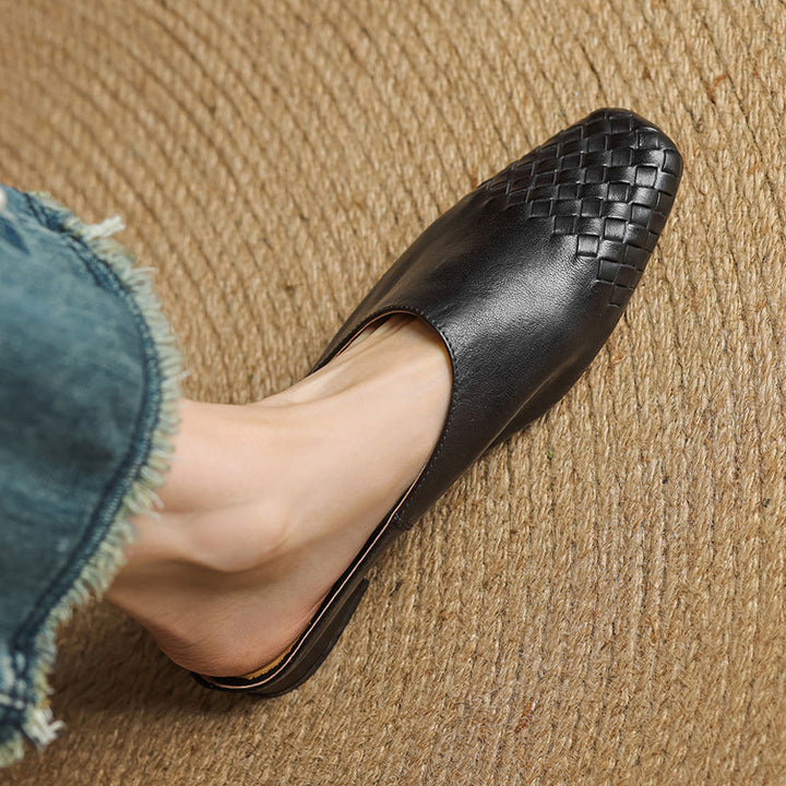 Annalex Genuine Leather Mules