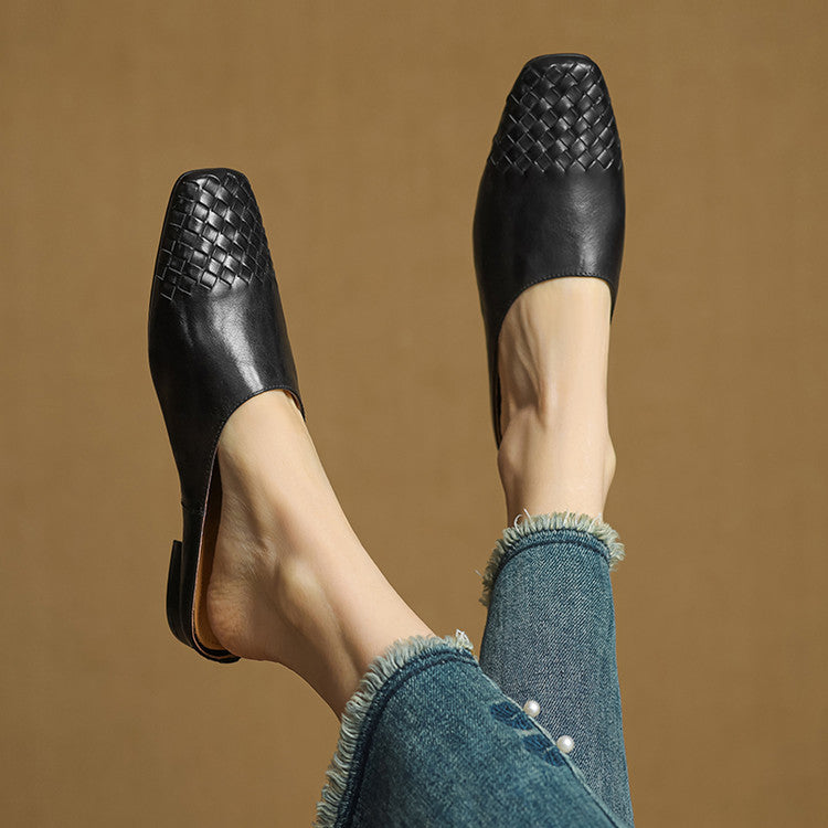 Annalex Genuine Leather Mules