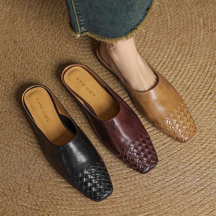 Annalex Genuine Leather Mules