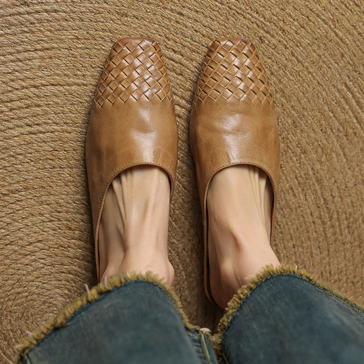 Annalex Genuine Leather Mules