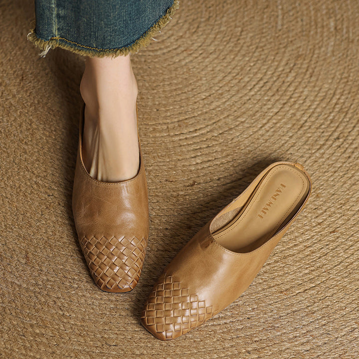 Annalex Genuine Leather Mules