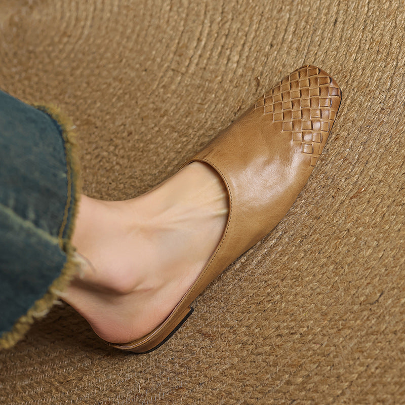 Annalex Genuine Leather Mules