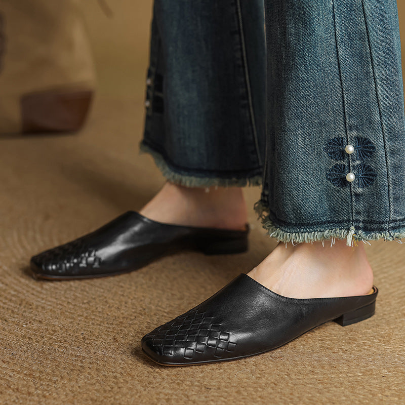 Annalex Genuine Leather Mules