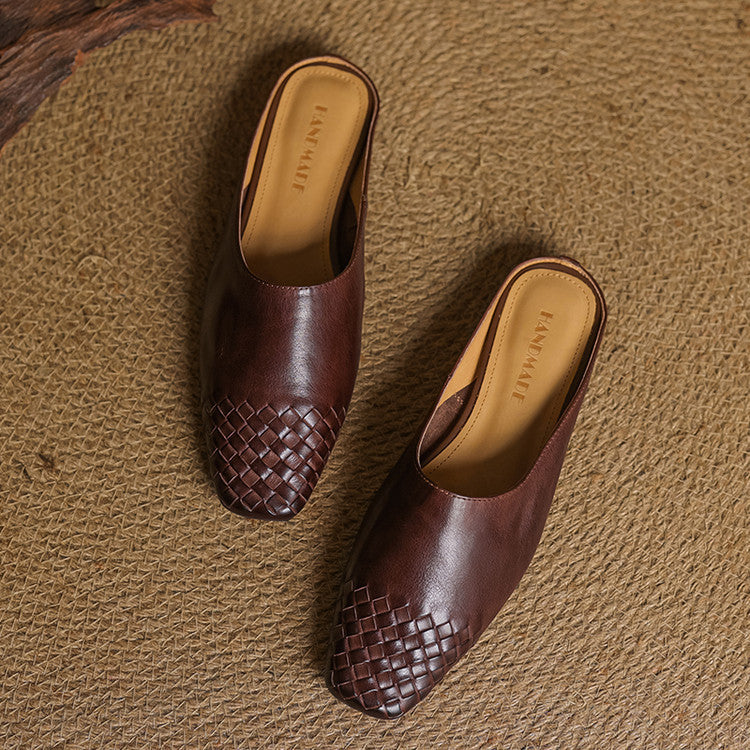 Annalex Genuine Leather Mules