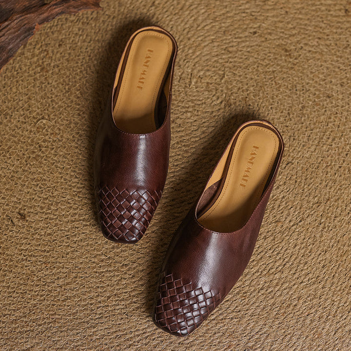 Annalex Genuine Leather Mules