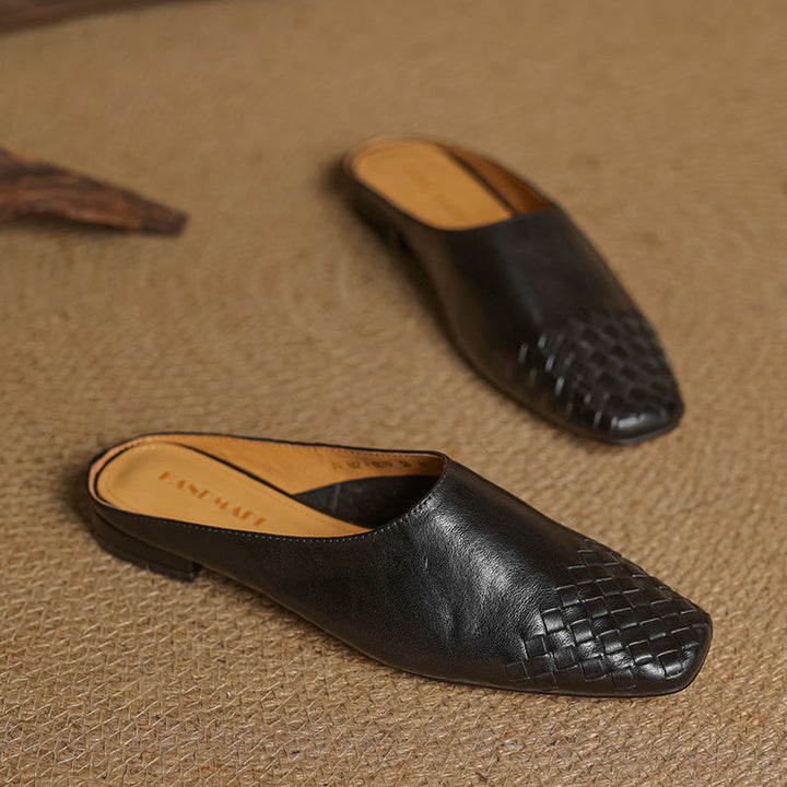 Annalex Genuine Leather Mules