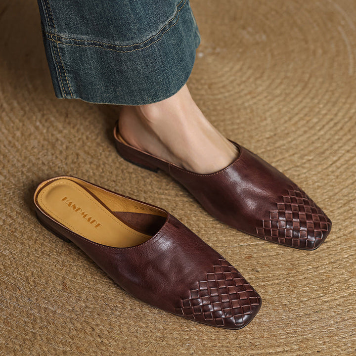 Annalex Genuine Leather Mules
