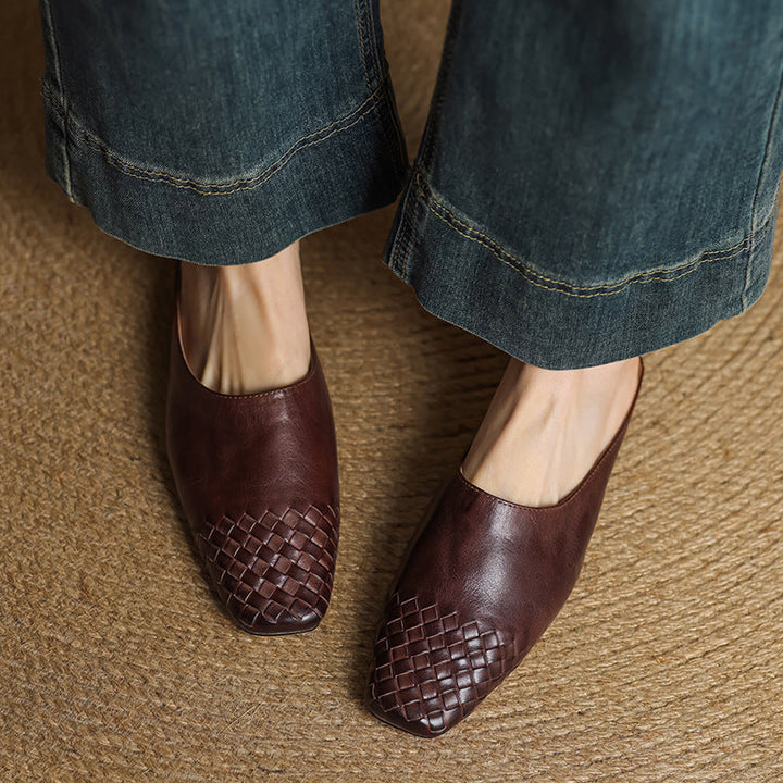 Annalex Genuine Leather Mules