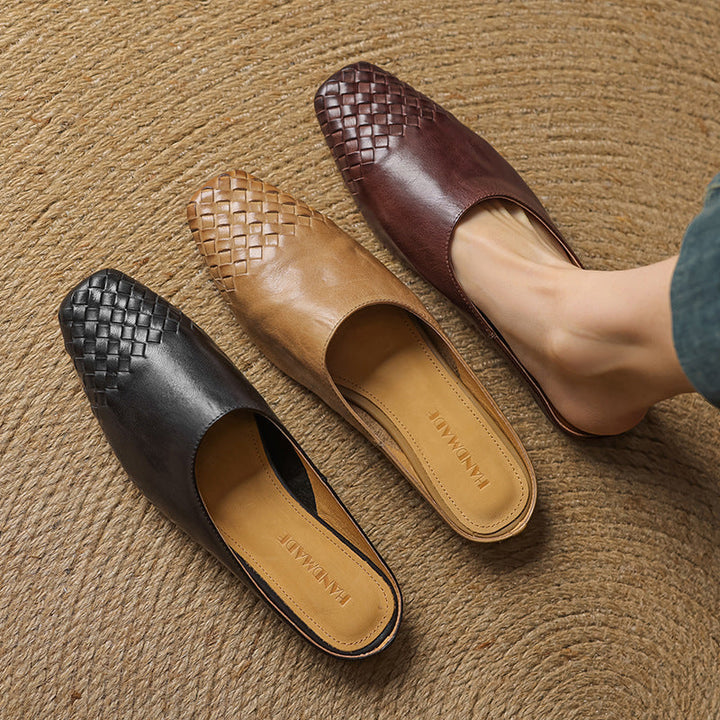Annalex Genuine Leather Mules