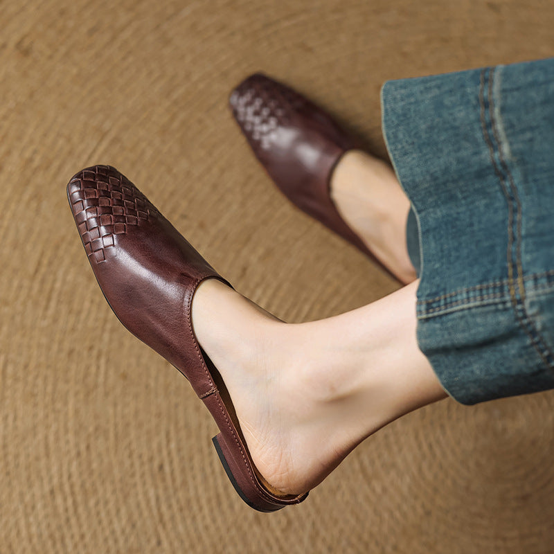 Annalex Genuine Leather Mules