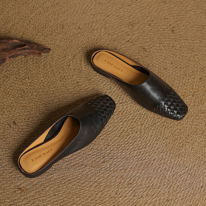 Annalex Genuine Leather Mules