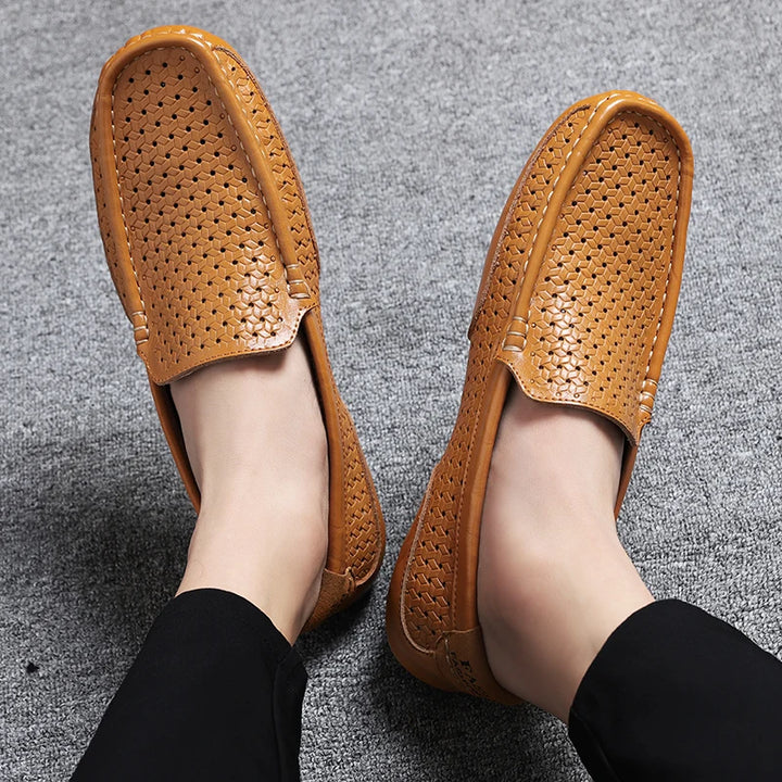 Urban Vogue™ Venezia Pebbled Leather Loafers