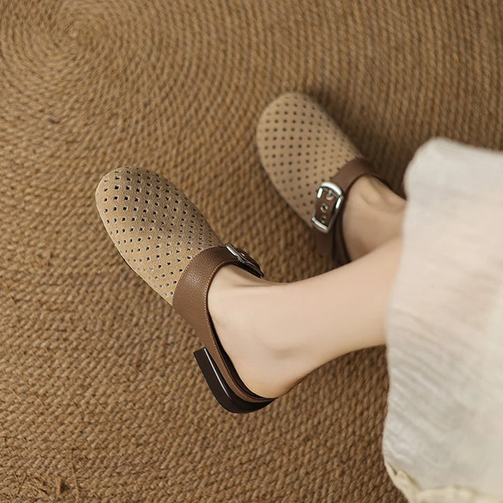 Veloria | Suede Leather Mules
