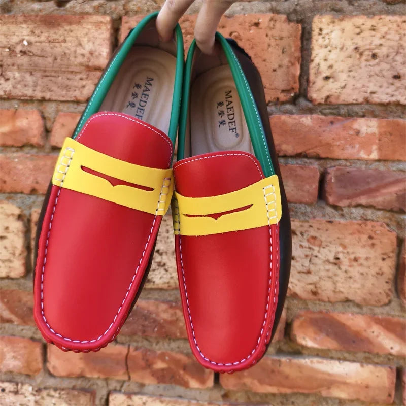 Urban Vogue™ Torino Croc-Texture Loafers