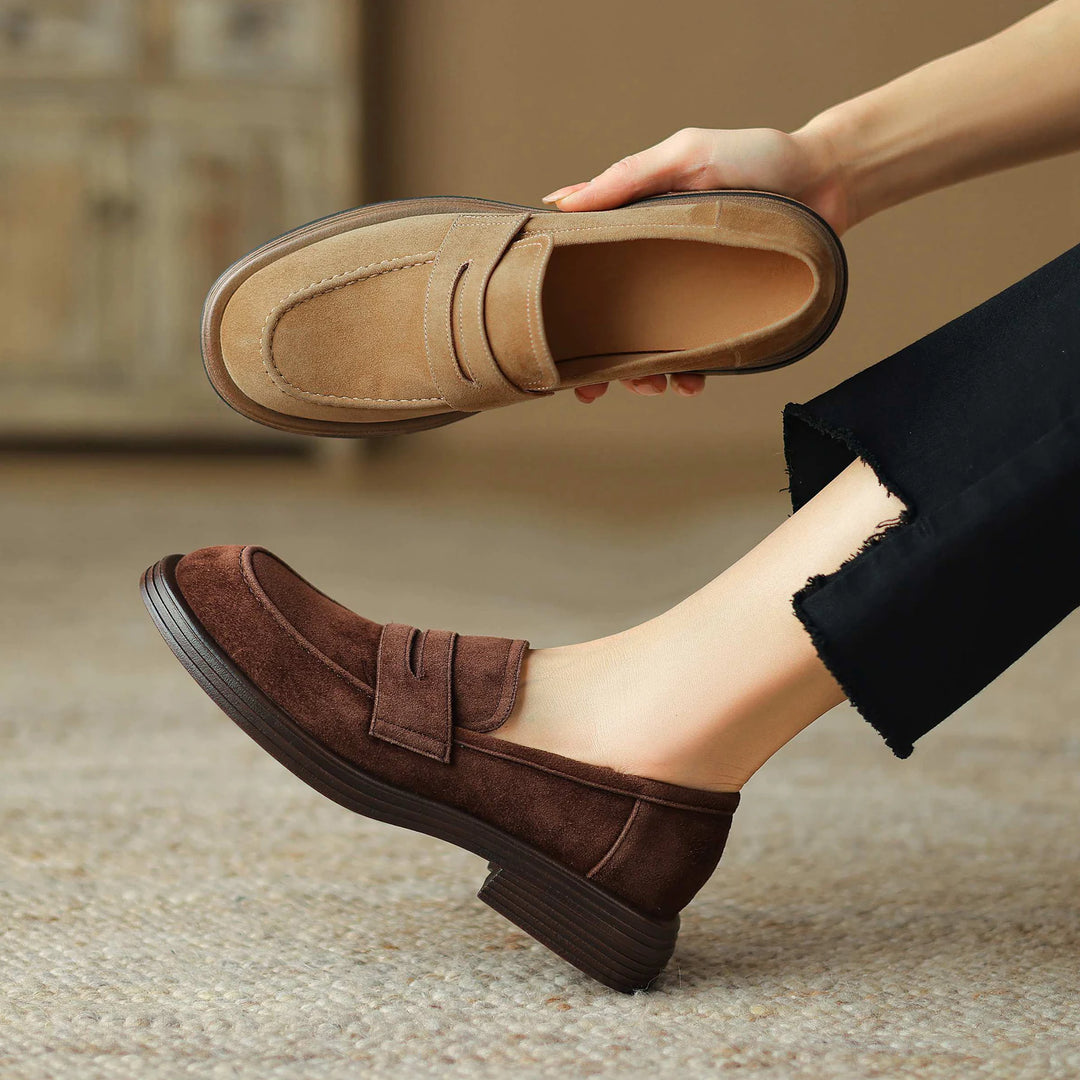 Milena | Minimalist Leather Loafers