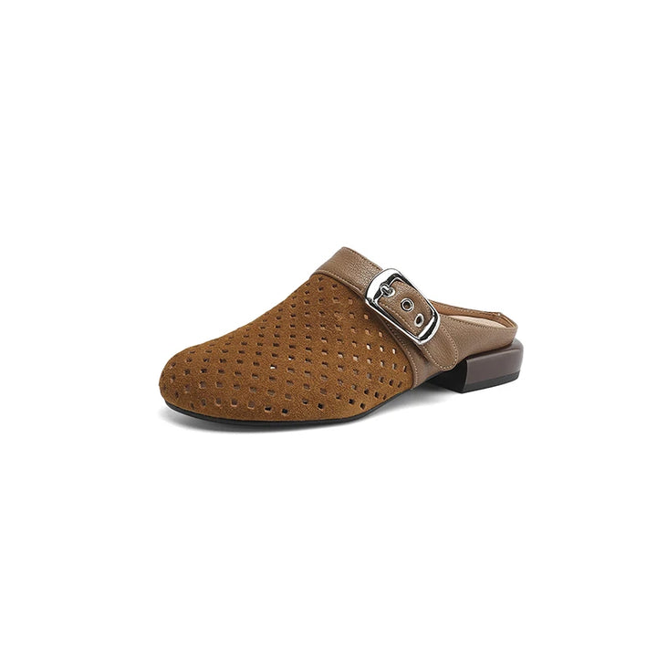 Veloria | Suede Leather Mules