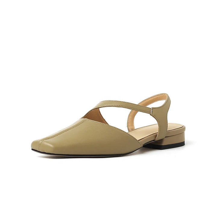 Ameliora | Low-Heel Leather Sandals