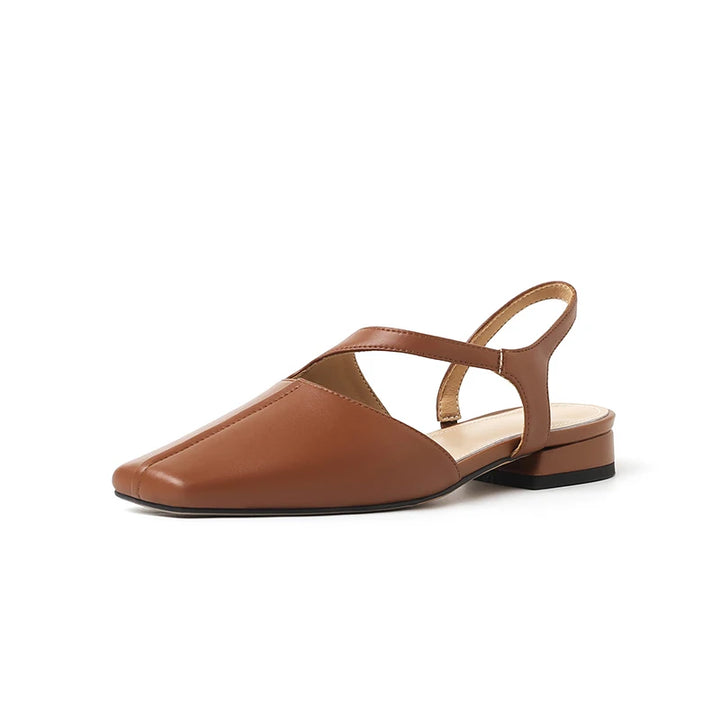 Ameliora | Low-Heel Leather Sandals