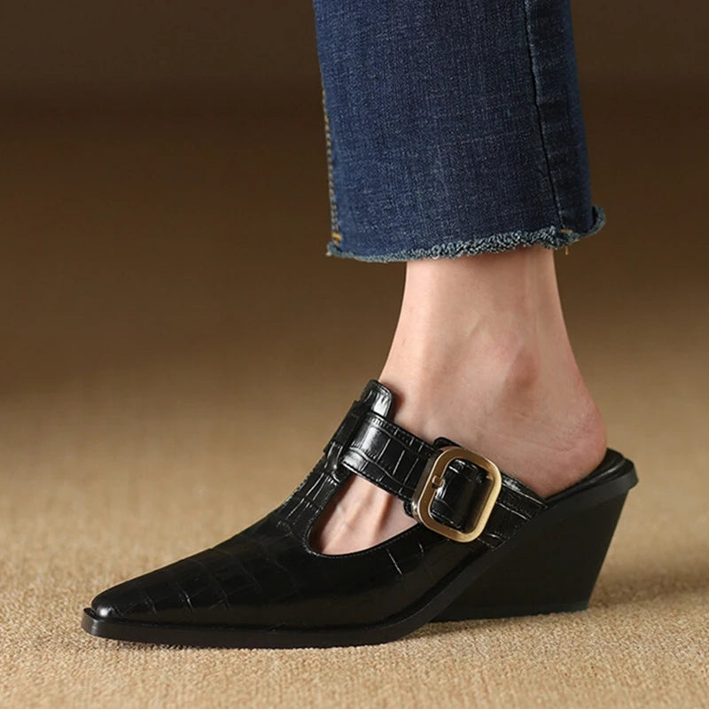 Ivanna | Vintage Strap Leather Mary Janes