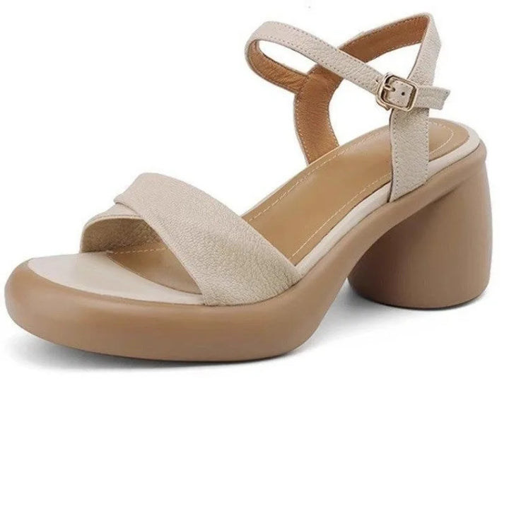 Valeria | Leather Platform Sandals