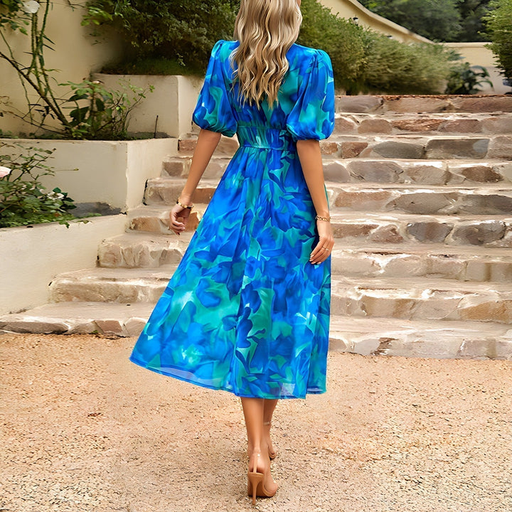 Sasha™ Elegant V-Neck Dress