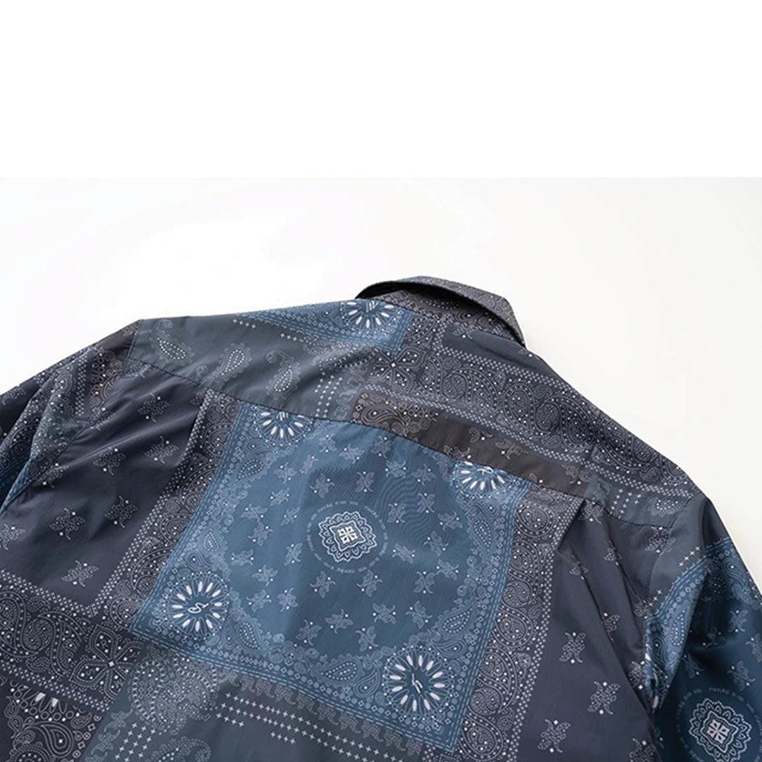 Patchwork Cargo Denim Jacket