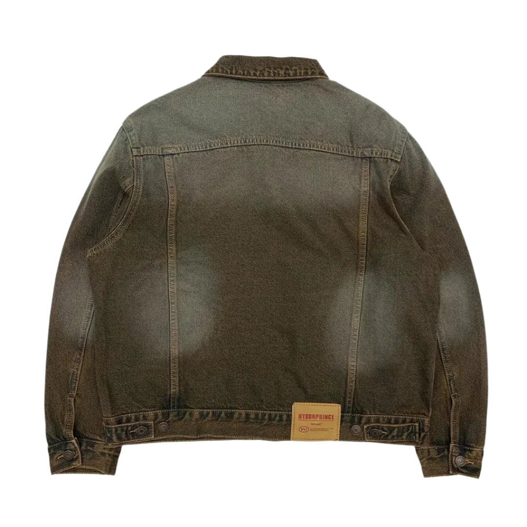 Patchwork Cargo Denim Jacket