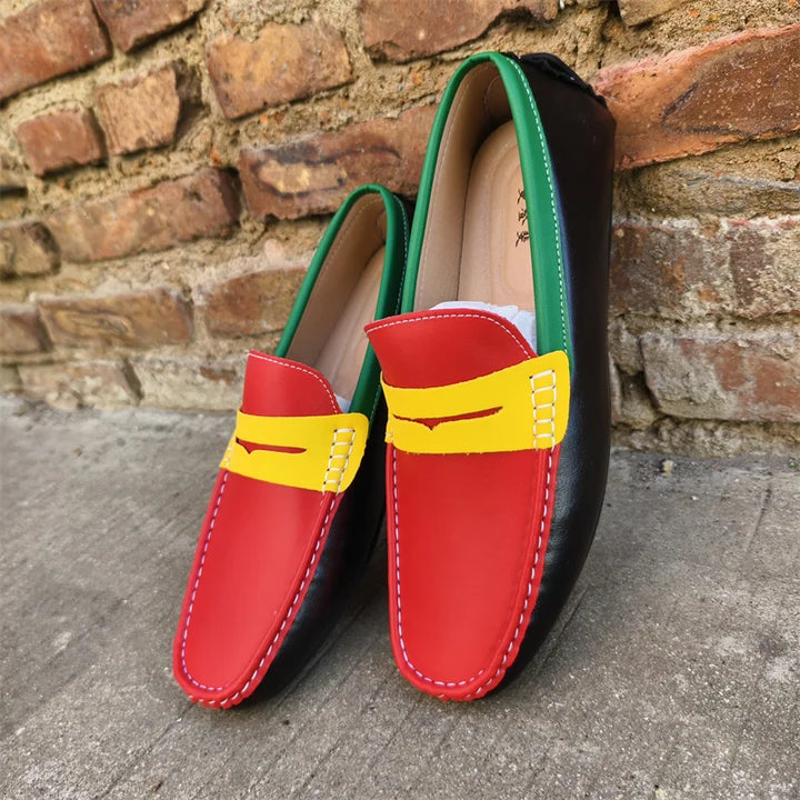 Urban Vogue™ Torino Croc-Texture Loafers