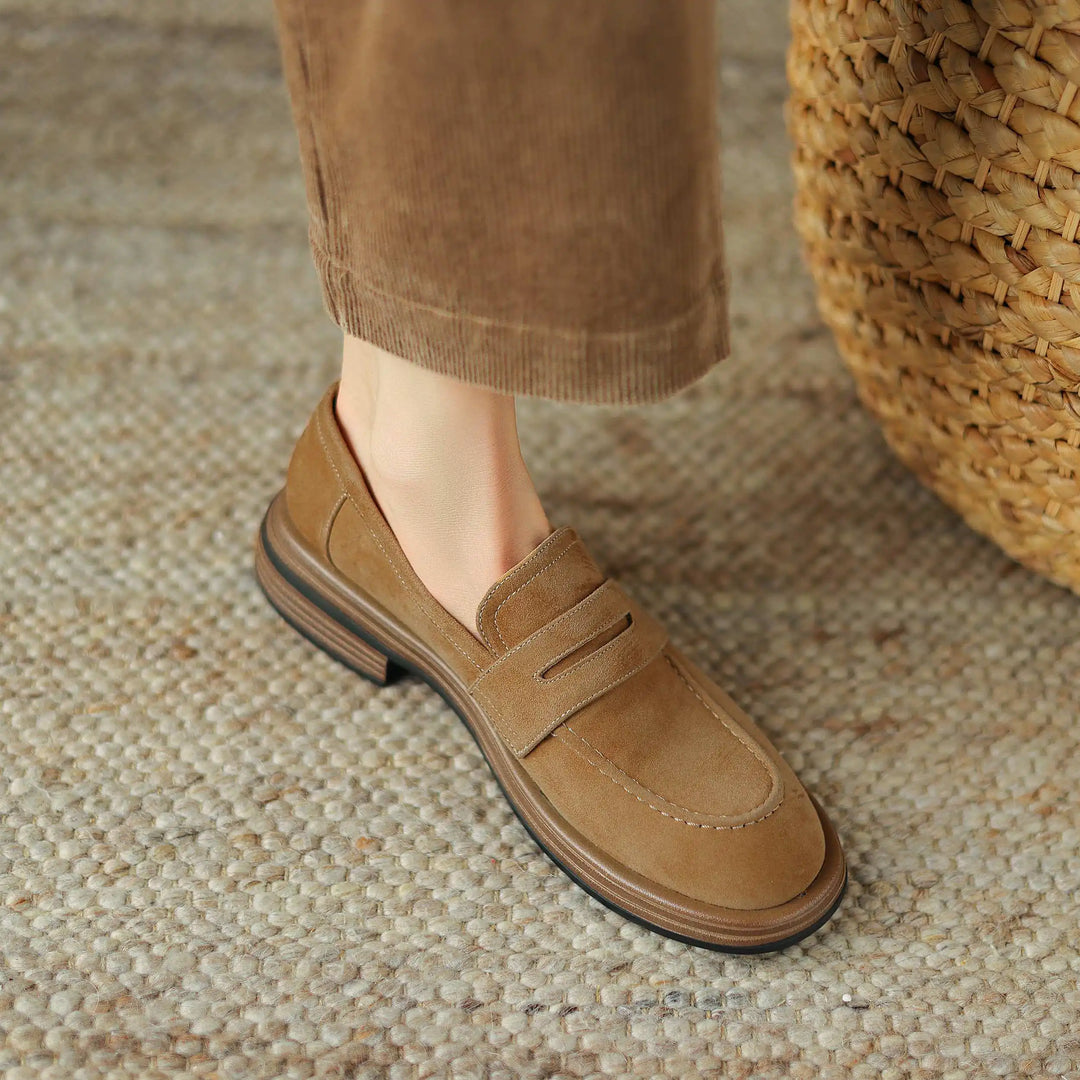 Milena | Minimalist Leather Loafers