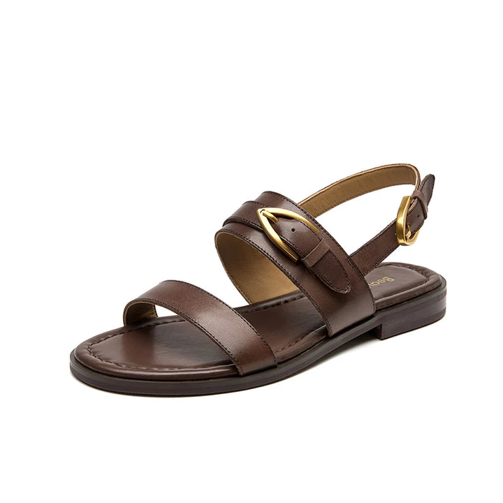 Adrielle | Classic Strap Leather Sandals
