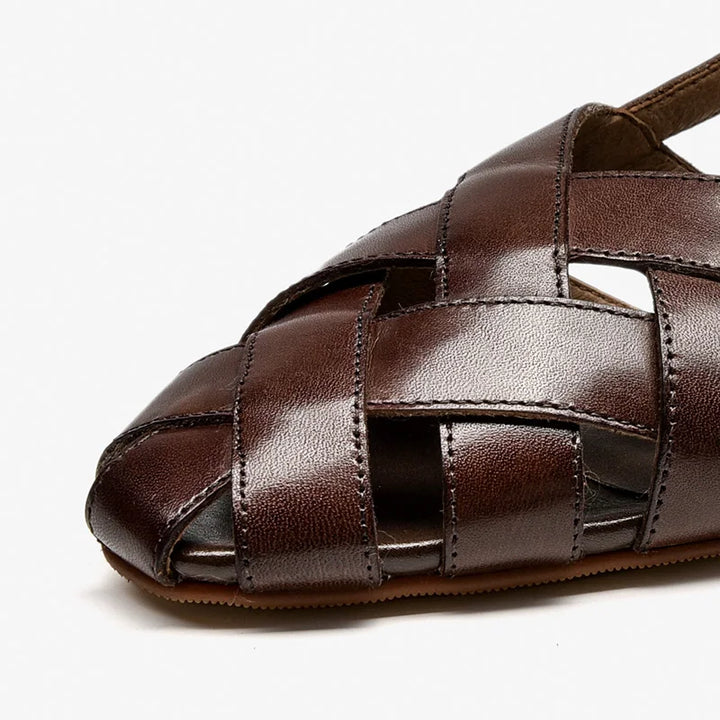 Lucia | Leather Low Heel Sandals