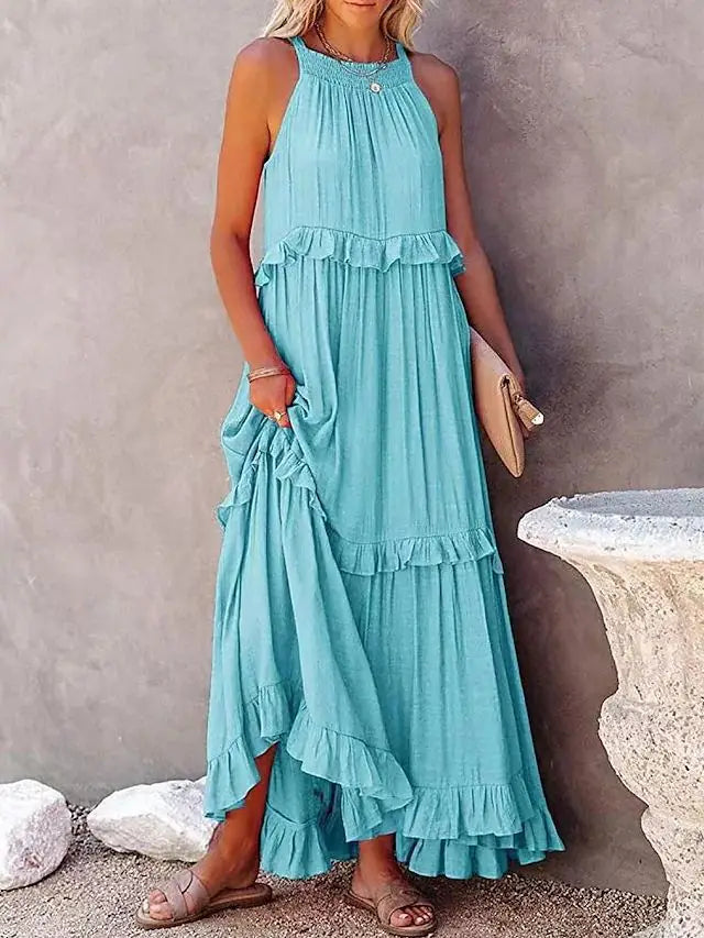 Capri Ruffle Maxi Dress