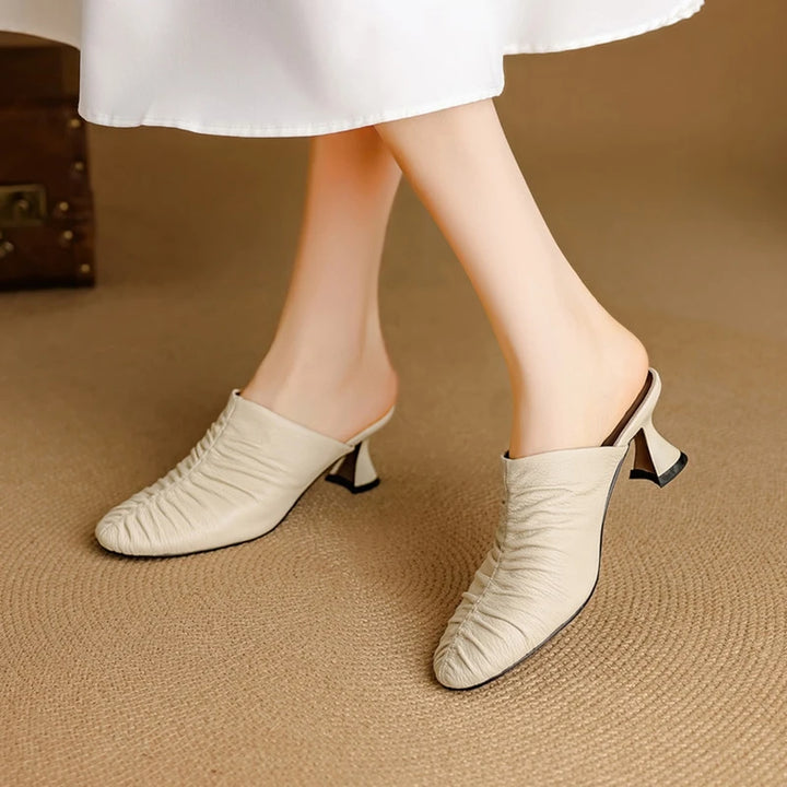 Serivelle | Leather Thin Heels