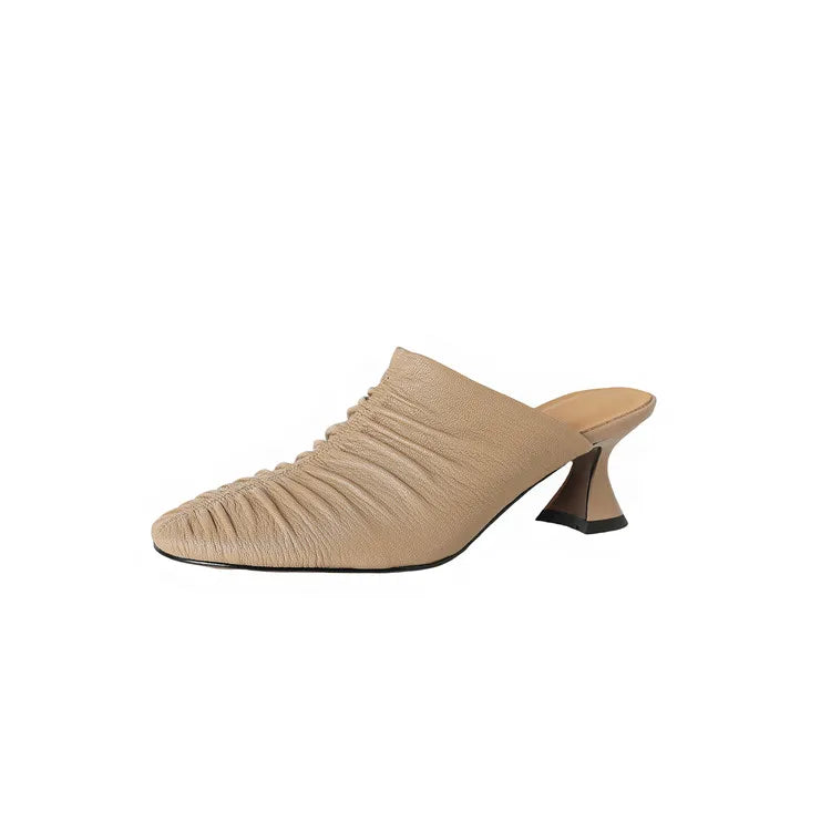 Serivelle | Leather Thin Heels