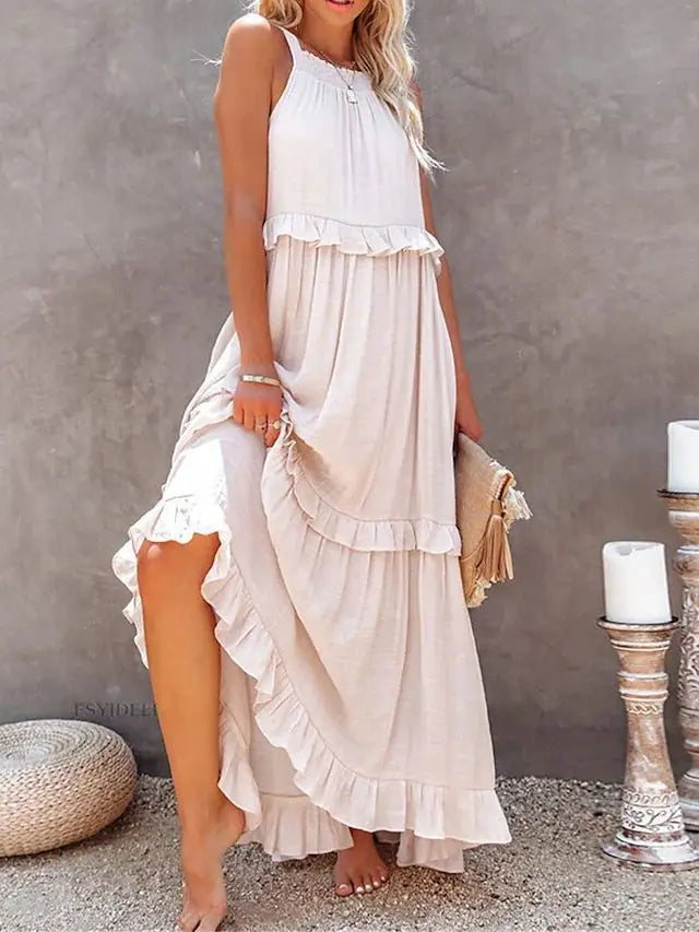Capri Ruffle Maxi Dress