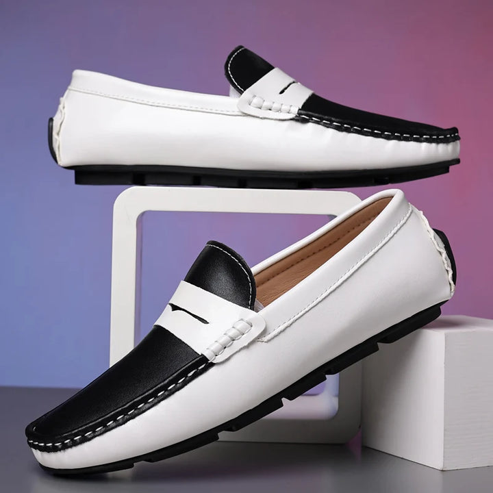 Urban Vogue™ Torino Croc-Texture Loafers