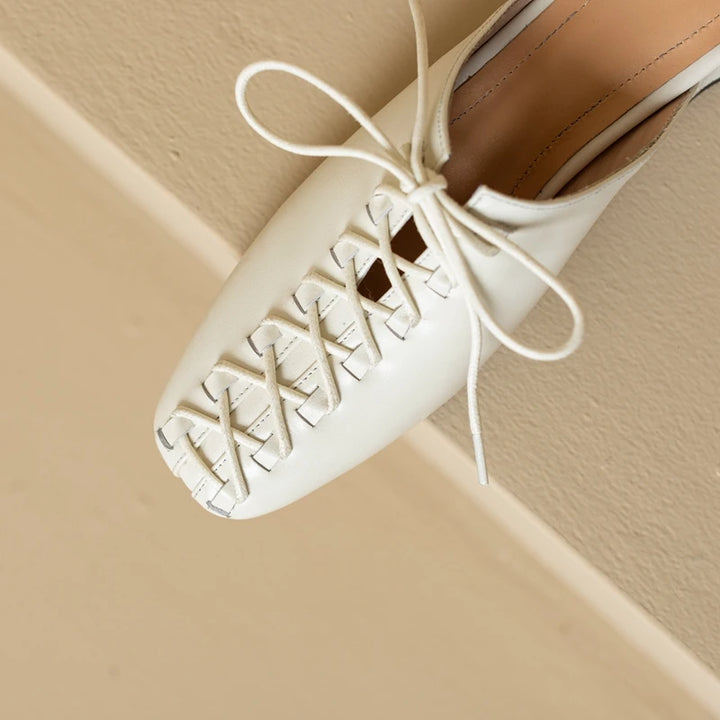 Amara | Vintage Leather Mule Slippers