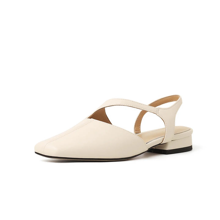Ameliora | Low-Heel Leather Sandals