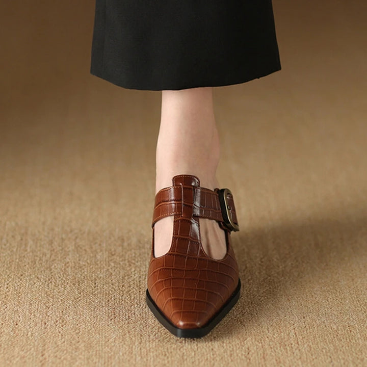 Ivanna | Vintage Strap Leather Mary Janes