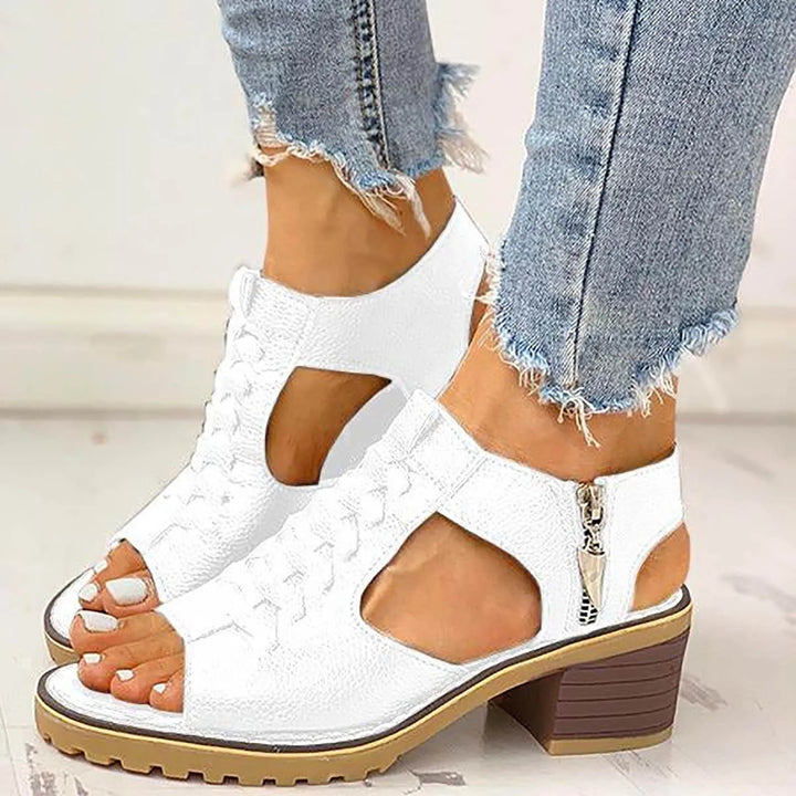 Noemi | Vintage Double-Strap Leather Sandals