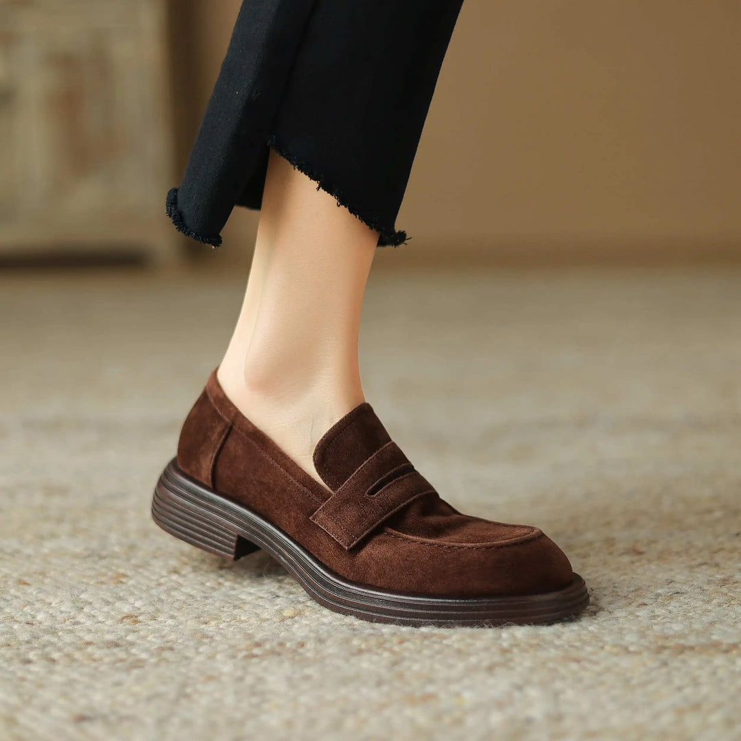 Milena | Minimalist Leather Loafers