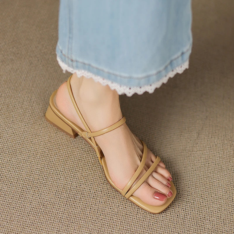 Lorissa | Leather High Heel Sandals