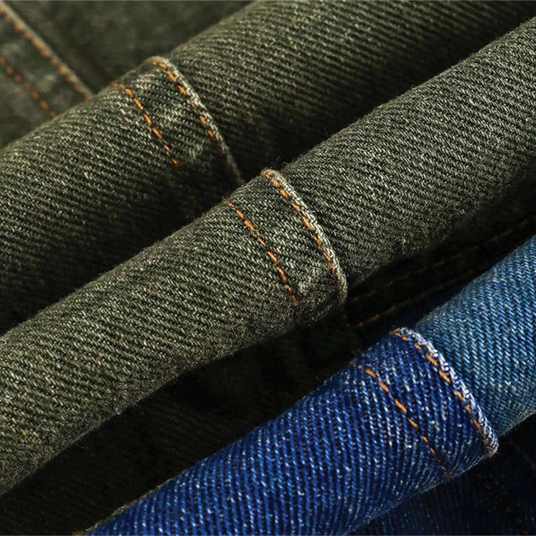 Patchwork Cargo Denim Jacket
