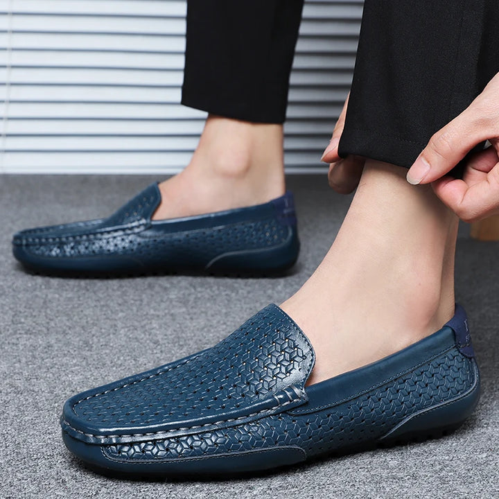 Urban Vogue™ Venezia Pebbled Leather Loafers