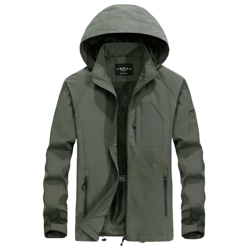 Men's Hooded Jacket with Zipper