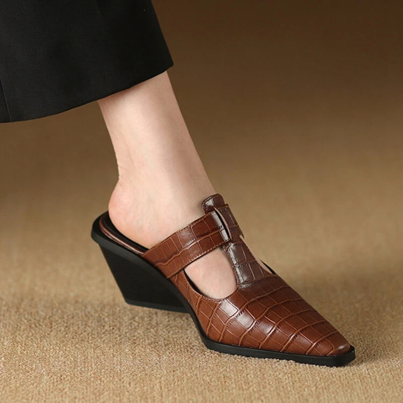 Ivanna | Vintage Strap Leather Mary Janes