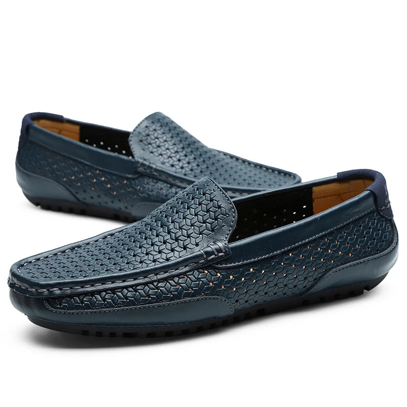 Urban Vogue™ Venezia Pebbled Leather Loafers